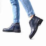 Logan Boot // Navy Blue (Euro Size 38)