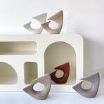 Wave Seramic Decorative Object (Matte White)