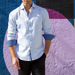 Mason Long Sleeve Button-Up Shirt // Blue (3XL)