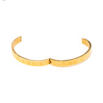 Dell Arte // Stainless Steel Numerals Bangle Bracelet // Gold