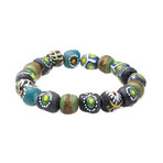 Dell Arte // Krobo Beads Spiritual Stretchable Bracelet // Multicolor
