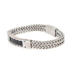 Dell Arte // Stainless Steel Bracelet + Stainless Steel Closure // Silver