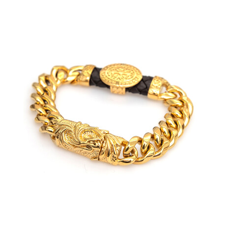 Dell Arte // Stainless Steel Bracelet // Gold