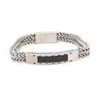 Dell Arte // Stainless Steel Bracelet + Stainless Steel Closure // Silver