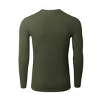 Premium Thermal Long Sleeve Henley // Olive (XL)