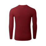 Premium Thermal Long Sleeve Henley // Red (S)