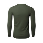 Premium Thermal Crew Neck Long Sleeve Shirt // Olive (XL)