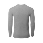 Premium Thermal Long Sleeve Henley // Gray (S)
