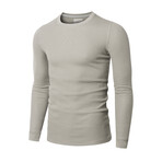 Premium Thermal Crew Neck Long Sleeve Shirt // Khaki (XL)