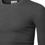 Premium Thermal Crew Neck Long Sleeve Shirt // Charcoal (2XL)