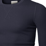 Premium Thermal Crew Neck Long Sleeve Shirt // Navy (2XL)