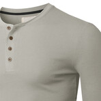 Premium Thermal Long Sleeve Henley // Khaki (2XL)