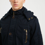 Larry Coat // Navy Blue (4XL)