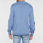 Giovani Sweater // Light Blue + Navy + White (3XL)