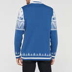 Alonzo Sweater // Denim + White (2XL)
