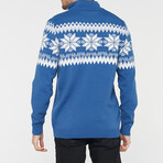 Aidan Sweater // Blue + White + Gray (XS)