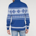 Abram Sweater // Blue + White (M)