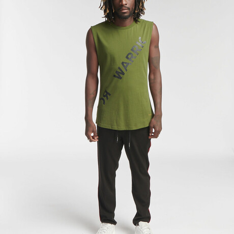 Teks Sleeveless Shirt // Army Green (XS)