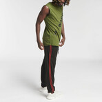 Teks Sleeveless Shirt // Army Green (S)