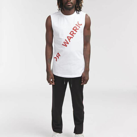 Teks Sleeveless Shirt // White (XS)