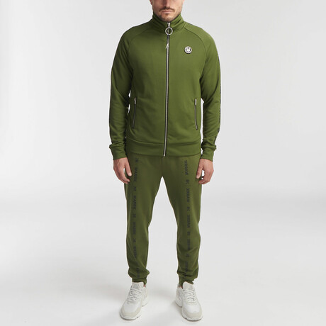 AKA Track Jacket // Army Green (XS)