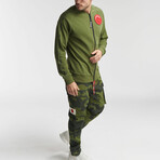 Wax Bomber Jacket // Army Green (2XL)