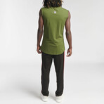 Teks Sleeveless Shirt // Army Green (S)