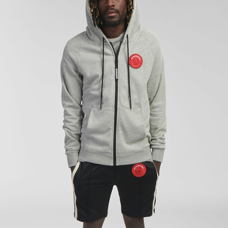 Woo Zip Up Hoodie // Gray Melange (XS)