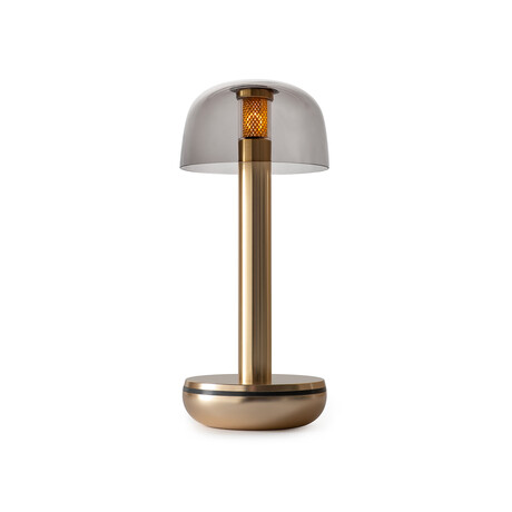 TWO Table Light // Gold // Smoked Glass