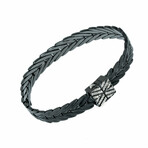 John Hardy // Chain Sterling Silver + Diamond Bracelet I // 7" // Store Display