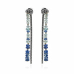 John Hardy // Classic Chain Sterling Silver + Aquamarine Earrings // Store Display