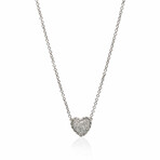 Classic Chain Sterling Silver + Diamond Necklace // 16"-18" // Store Display