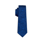 Drew Handmade Silk Tie // Blue + Navy Blue