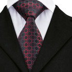 Sith Handmade Silk Tie // Black + Red