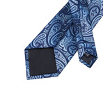 Atlantic Handmade Silk Tie // Navy + Light Blue