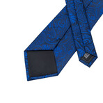 Drew Handmade Silk Tie // Blue + Navy Blue