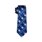Moma Handcrafted Silk Tie // Blue + Black