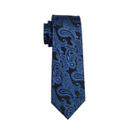 Perri Handmade Silk Tie // Navy + Light Blue
