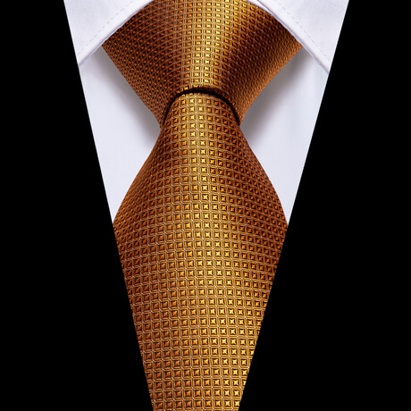 Circe Handmade Silk Tie // Gold
