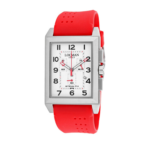 Locman Stealth Quartz // 242WH2BK/RD // New