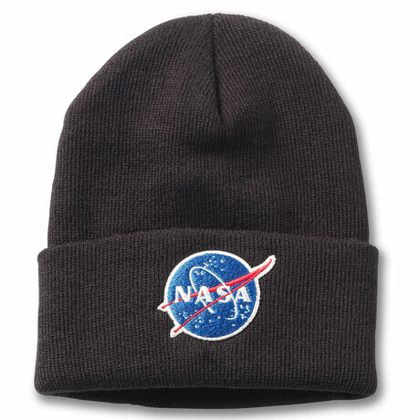 NASA Meat Ball Logo Cuffed Knit Beanie