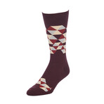 Fractal Umbrella Crew Socks // Pack of 6