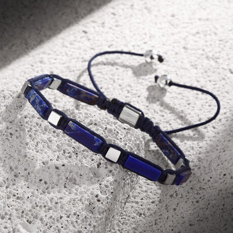 Natural Stone Bracelet V2 // Navy Blue