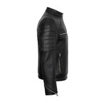 Distressed Jacket // Style 2 // Black (XL)