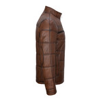 Darwin Leather Jacket // Chestnut (3XL)