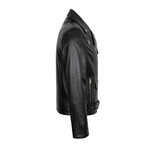 Matty Leather Jacket // Black (M)