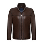 William Leather Jacket // Chestnut (3XL)