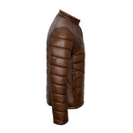 Adrian Leather Jacket // Chestnut (3XL)