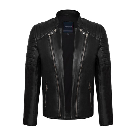 Edgar Leather Jacket // Black (L)