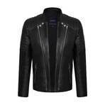 Edgar Leather Jacket // Black (XL)